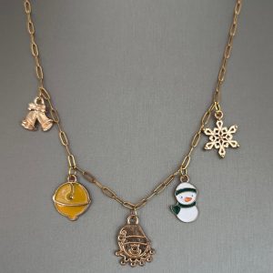 Frosty Elf Charm Necklace 18”