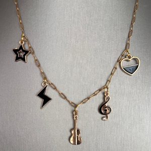 Let your heart sing Charm Necklace 16 1/2”