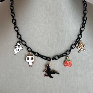 As the crows fly Charm Necklace 16”