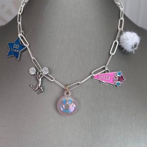 The Winning Cheer Charm Necklace 16”